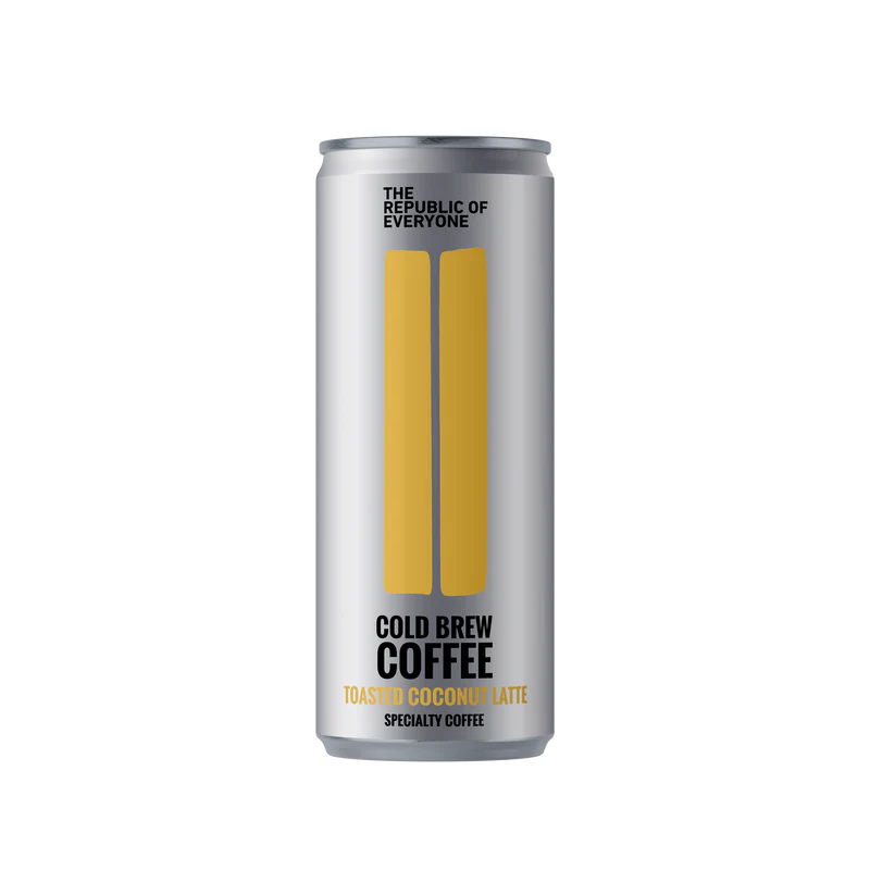 COLD BREW COFFEE - TOASTED COCONUT LATTE (CASE OF 12 CANS)