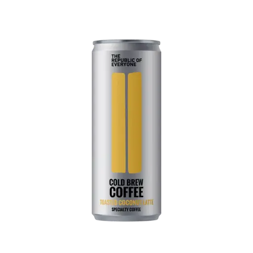 COLD BREW COFFEE - TOASTED COCONUT LATTE (CASE OF 12 CANS)